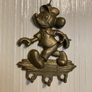 1960s Brass Mickey Mouse key hook Disneyland Souvenir